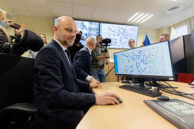 Uroczystość uruchomienia nowego systemu monitoringu strefy, fot. Grzegorz Bukała/UM Rzeszów