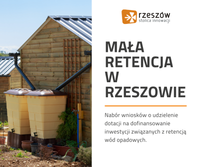 Zdjecie do artykułu W Rzeszowie ruszył nabór na systemy „małej retencji”