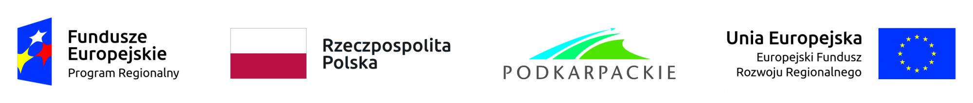 Logotypy Regionalnego Programu Operacyjnego Wojew&oacute;dztwa Podkarpackiego na lata 2014-2020