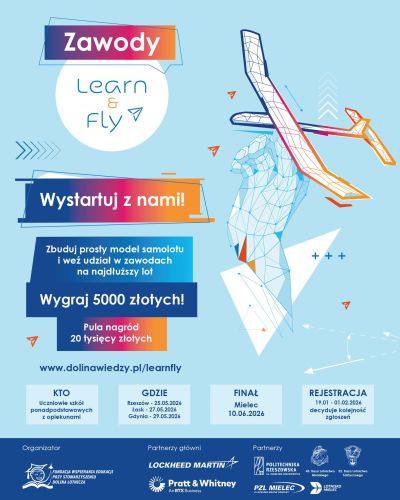 Zdjecie do artykułu Ogólnopolskie Zawody Learn&Fly 2026 – młodzi inżynierowie wznoszą się na wyższy poziom