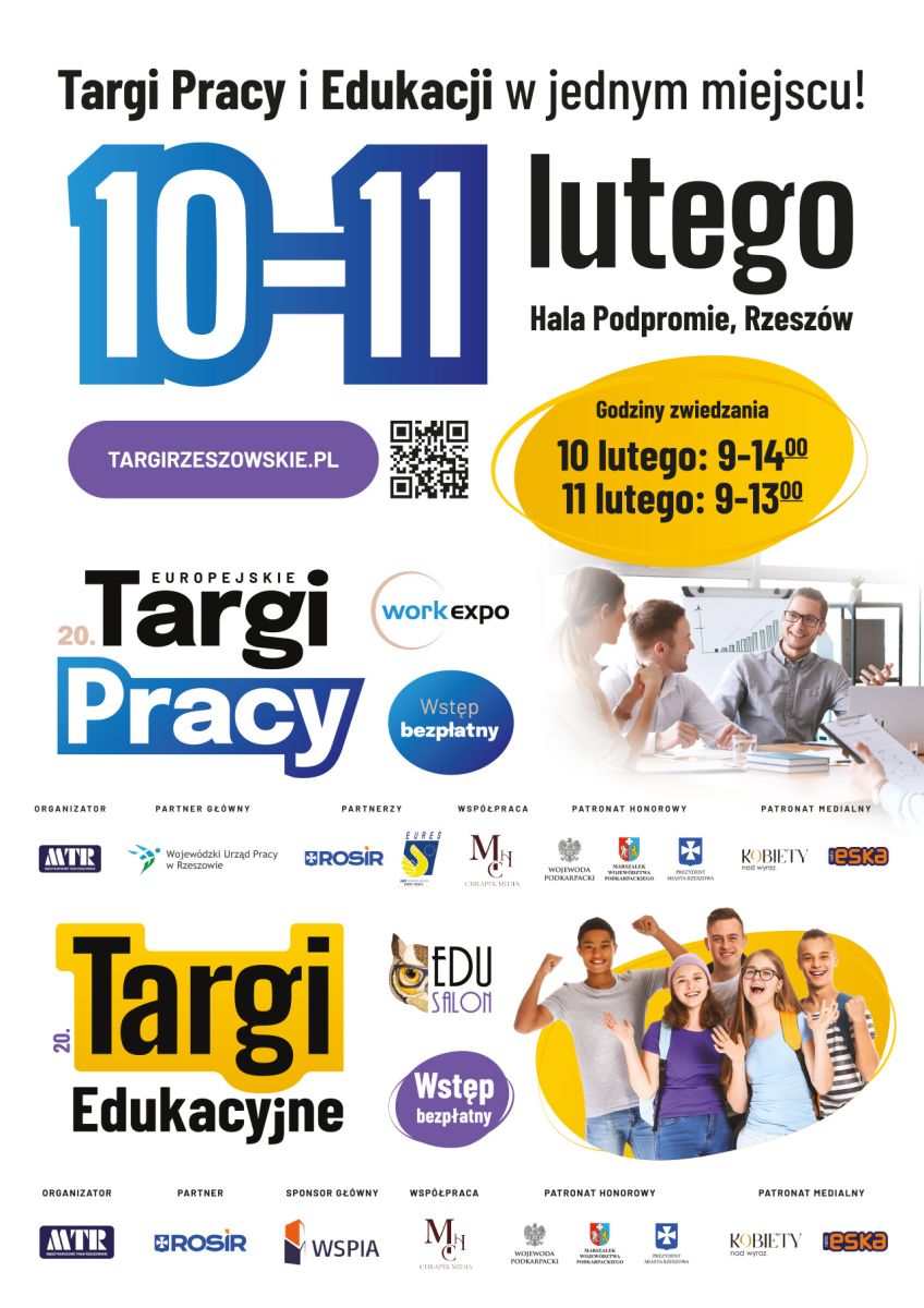 Zdjecie do artykułu XX Podkarpackie Targi Edukacyjne Edu Salon oraz XX Europejskie Targi Pracy w Rzeszowie