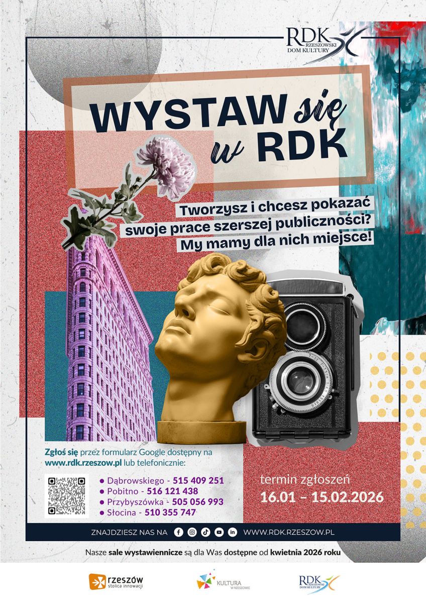 Zdjecie do artykułu Rzeszowski Dom Kultury otwiera sale wystawiennicze dla lokalnych twórców
