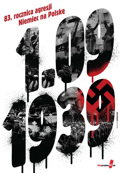 Plakat z okazji 83. rocznicy wybuchu II Wojny Światowej