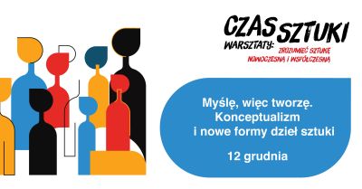 Grafika promująca warsztaty z cyklu Czas sztuki