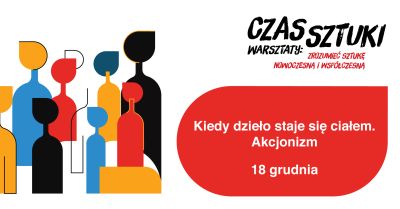 Grafika promująca warsztaty z cyklu Czas sztuki