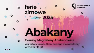 Grafika promująca ferie w Rzeszowskich Piwnicach