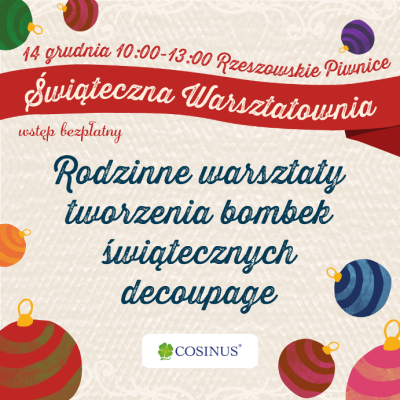 Grafika promująca warsztaty