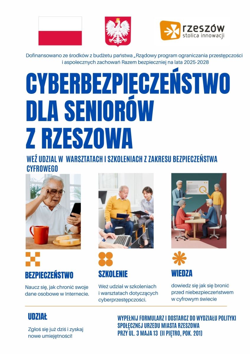 Zdjecie do artykułu Projekt „Razem bezpieczniej” dla osób 60+