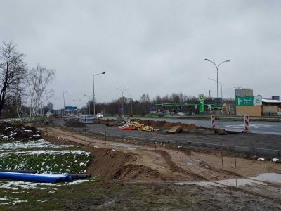 Przy ul. Warszawskiej budowany jest parking z kt&oacute;rego korzystać będzie Inspekcja Transportu Drogowego, fot. Artur Gernand/Urząd Miasta Rzeszowa