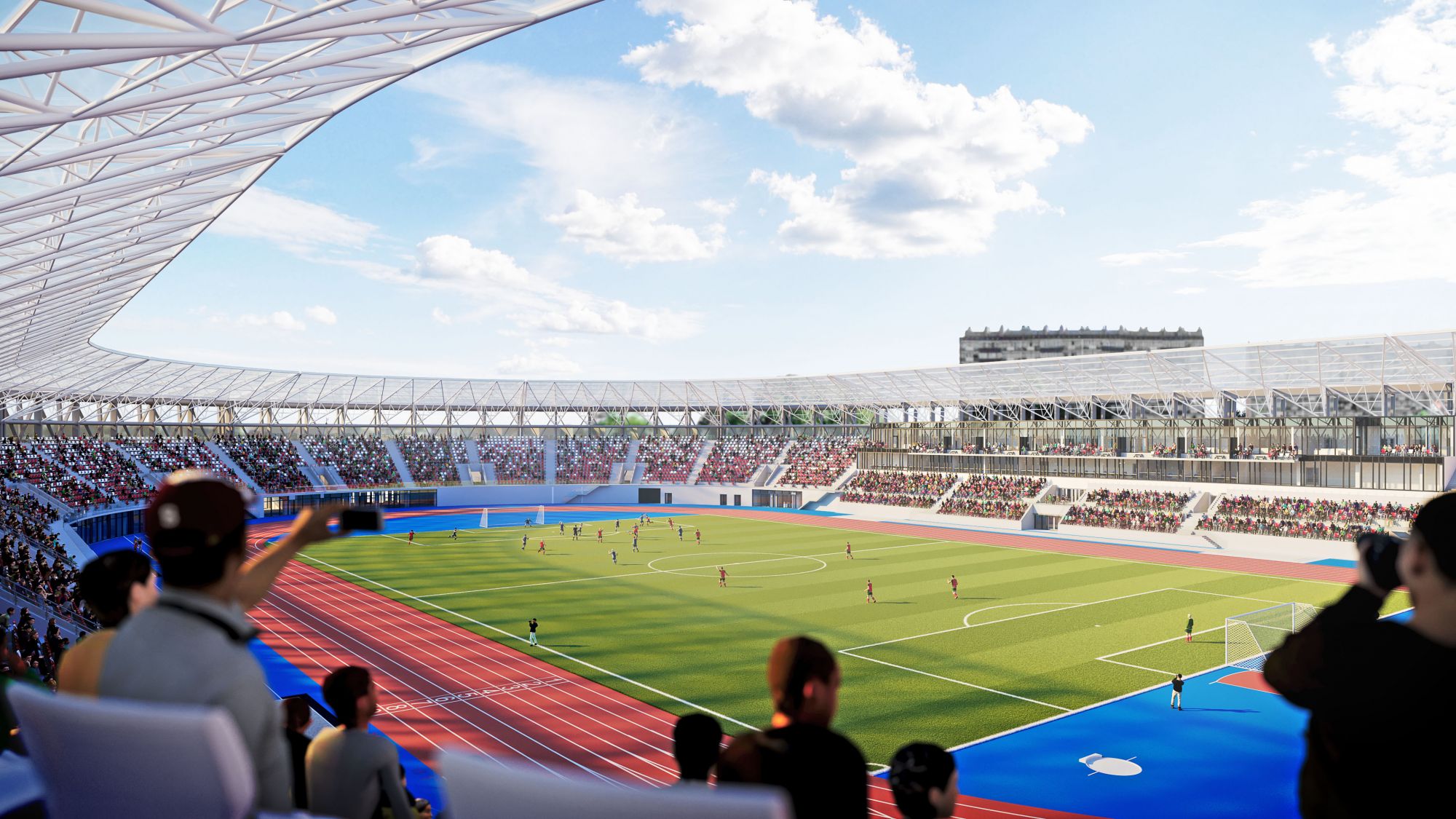 Wizaulizacja projektu Podkarpackiego Centrum Lekkiej Atletyki w Rzeszowie