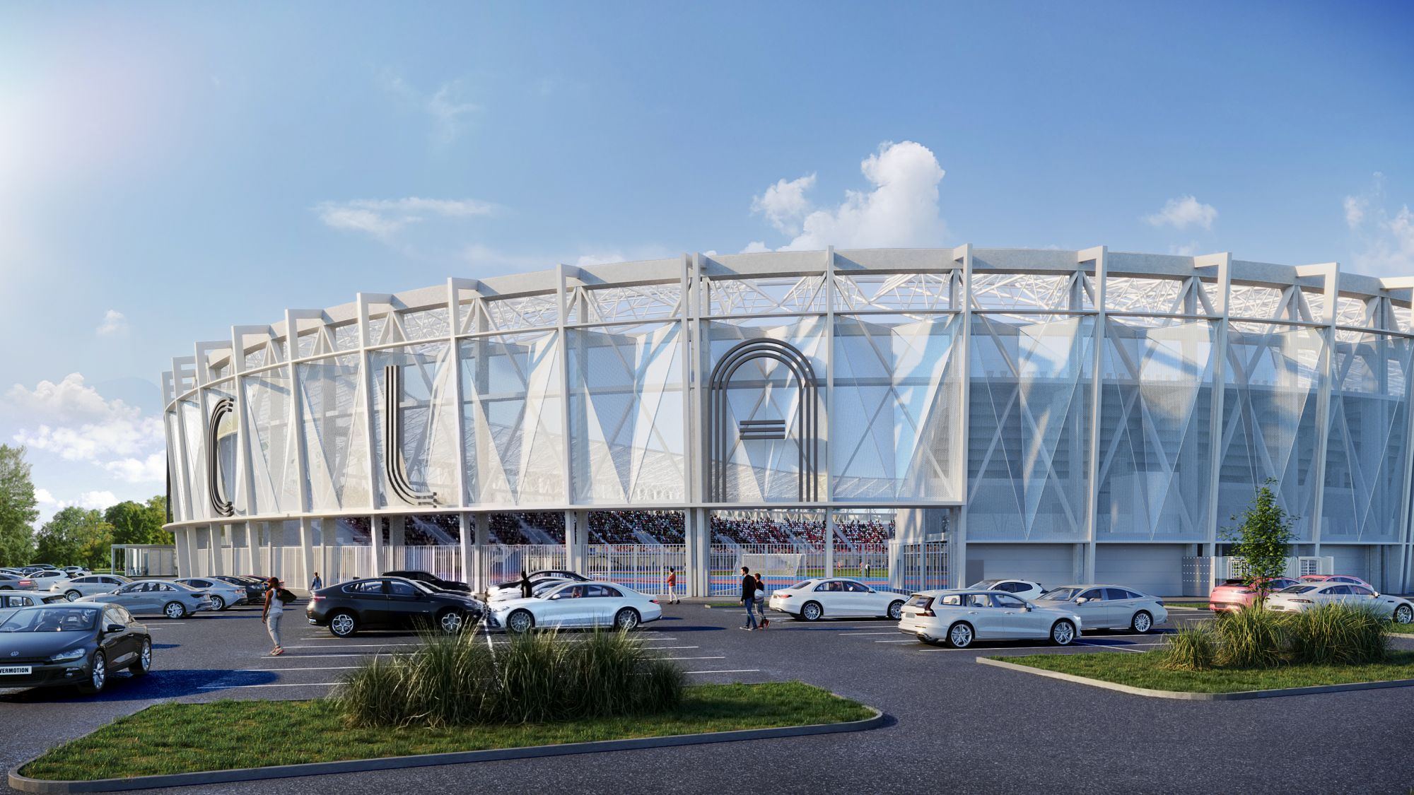 Wizaulizacja projektu Podkarpackiego Centrum Lekkiej Atletyki w Rzeszowie