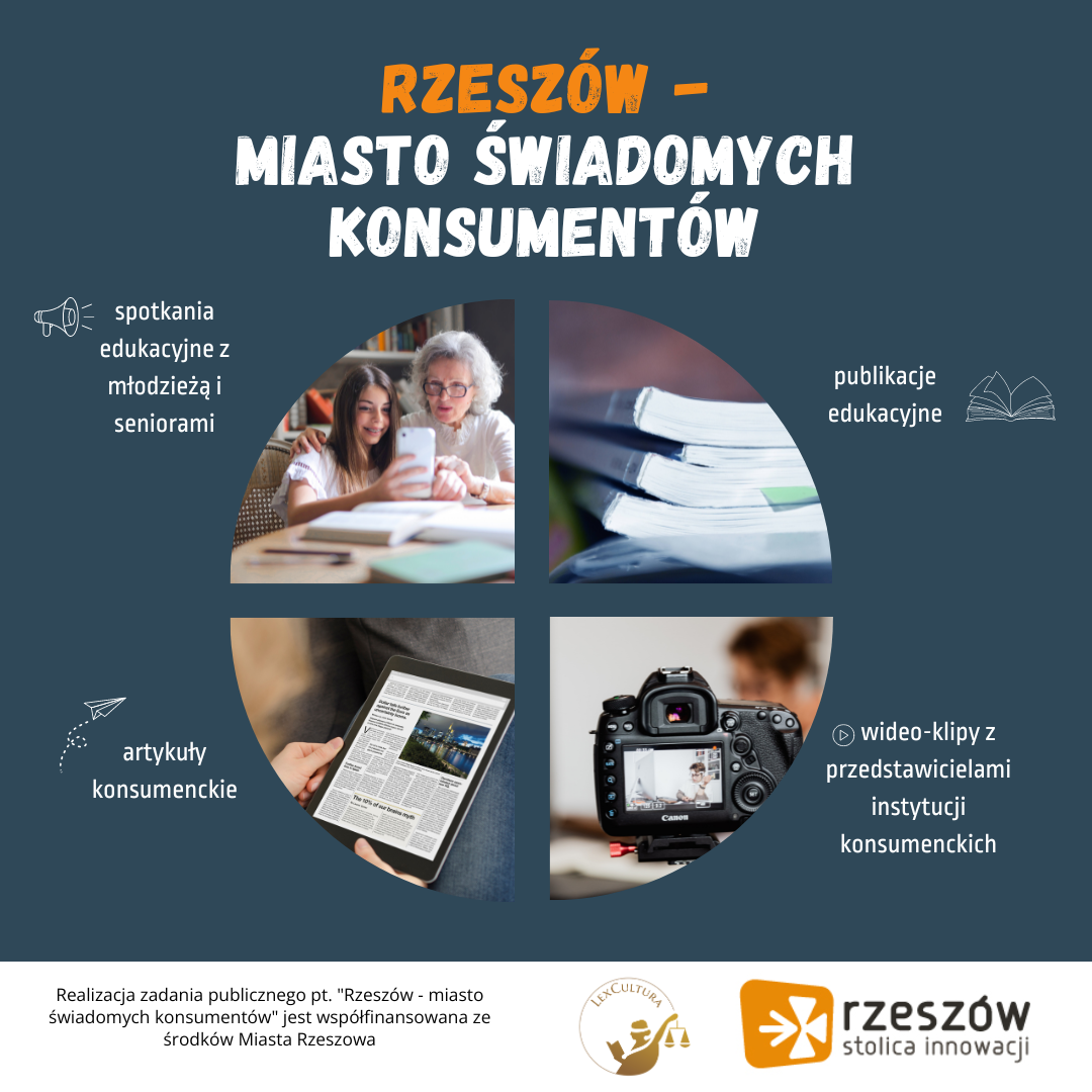 grafika promująca projekt - "Rzeszów - miasto świadomych konsumentów"