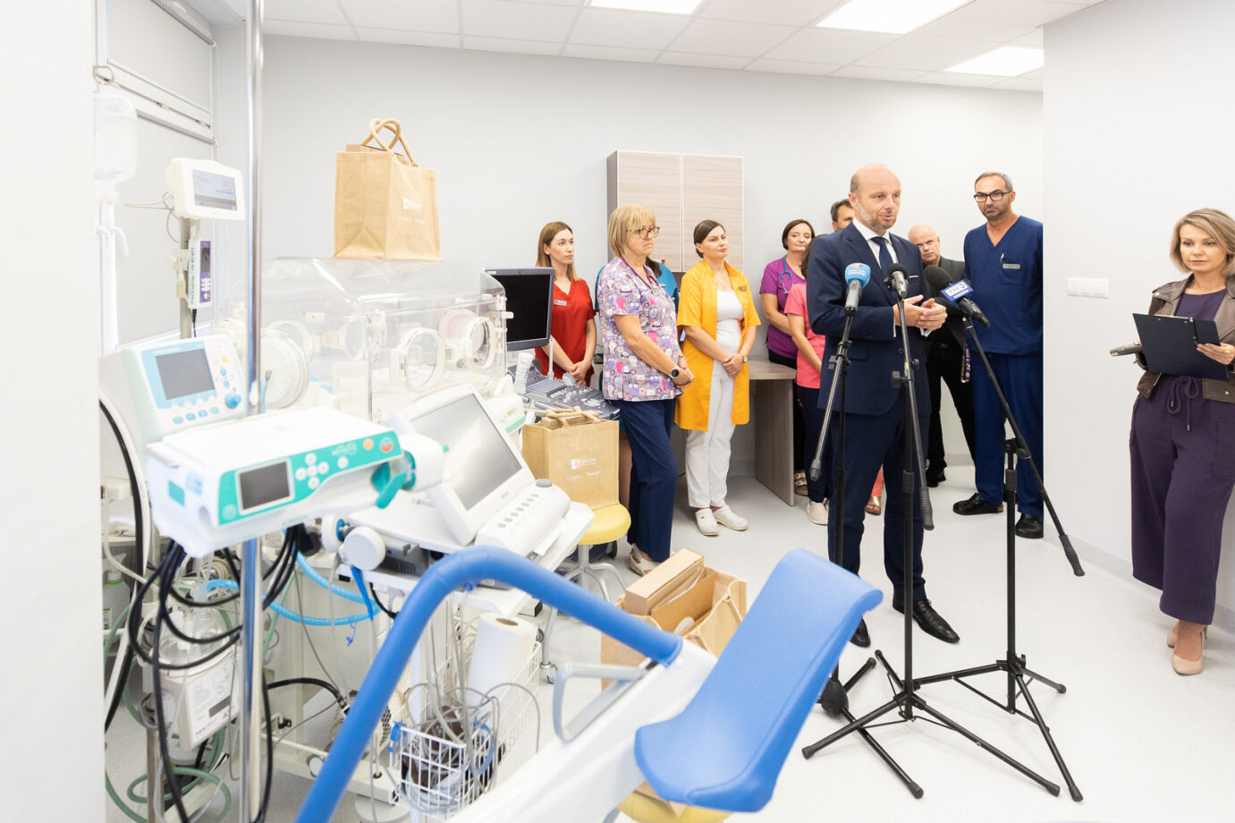 zdjęcie z konferencji prasowej "Wyprawka- Rzesz&oacute;wToMy" w Szpitalu Miesjkim w Rzeszowie,fot. Grzegorz Bukała,Urząd Miasta Rzeszowa