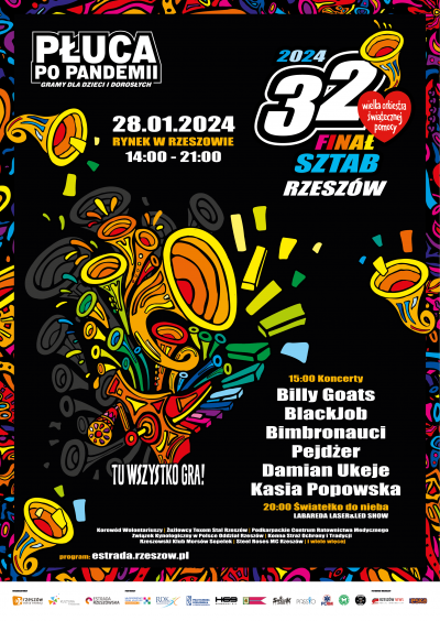 Zdjecie do artykułu 32. Finał Wielkiej Orkiestry Świątecznej Pomocy na Rzeszowskim Rynku