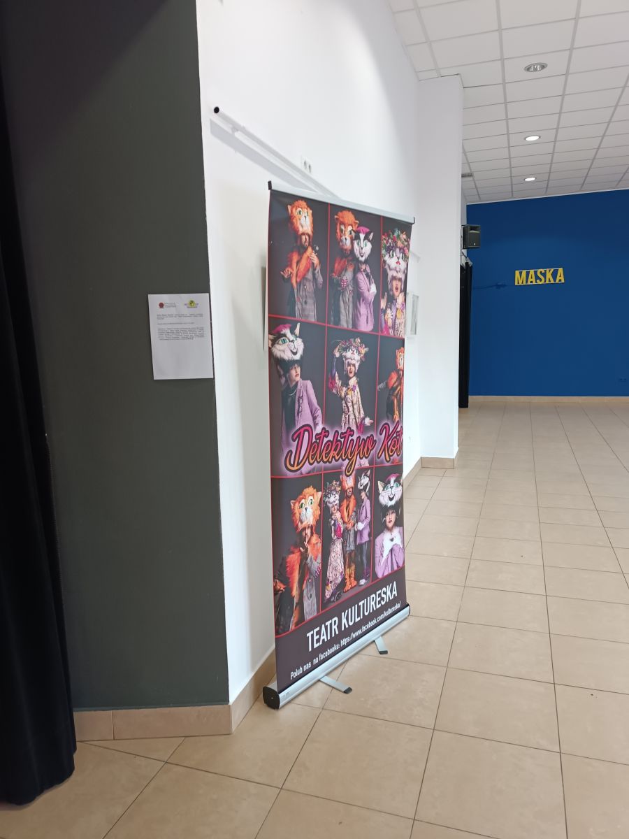 Zdjęcie ze spektaklu w ramach działań Akademii Małego i Dużego Ekologa
