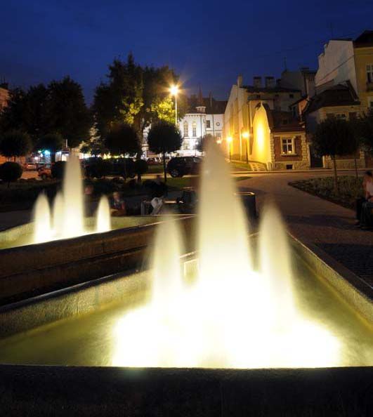 Fontanna u zbiegu ulic Kr&oacute;la Kazimierza i Słowackiego