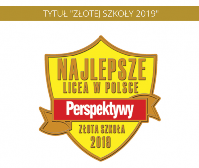 Zdjecie do artykułu II Liceum Ogólnokształcące ZŁOTĄ SZKOŁĄ 2019