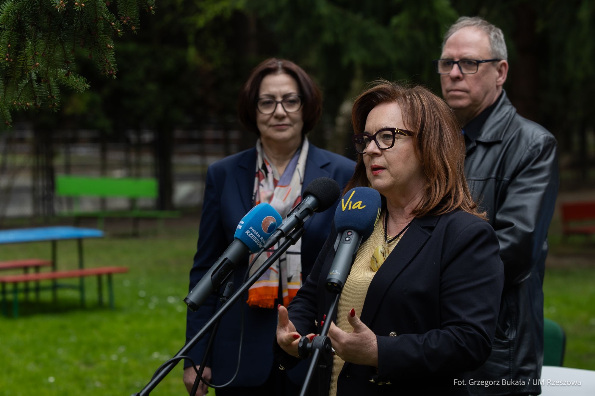 zdjęcie z oficjlanego podpisania umowy na dofiansowanie plac&oacute;w zabaw przy rzeszowskich żłobkach, fot. Grzegorz Bukała, Urząd Miasta Rzeszowa