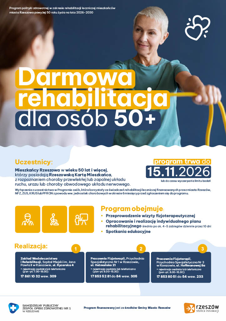 plakat promujący program zdrowotny