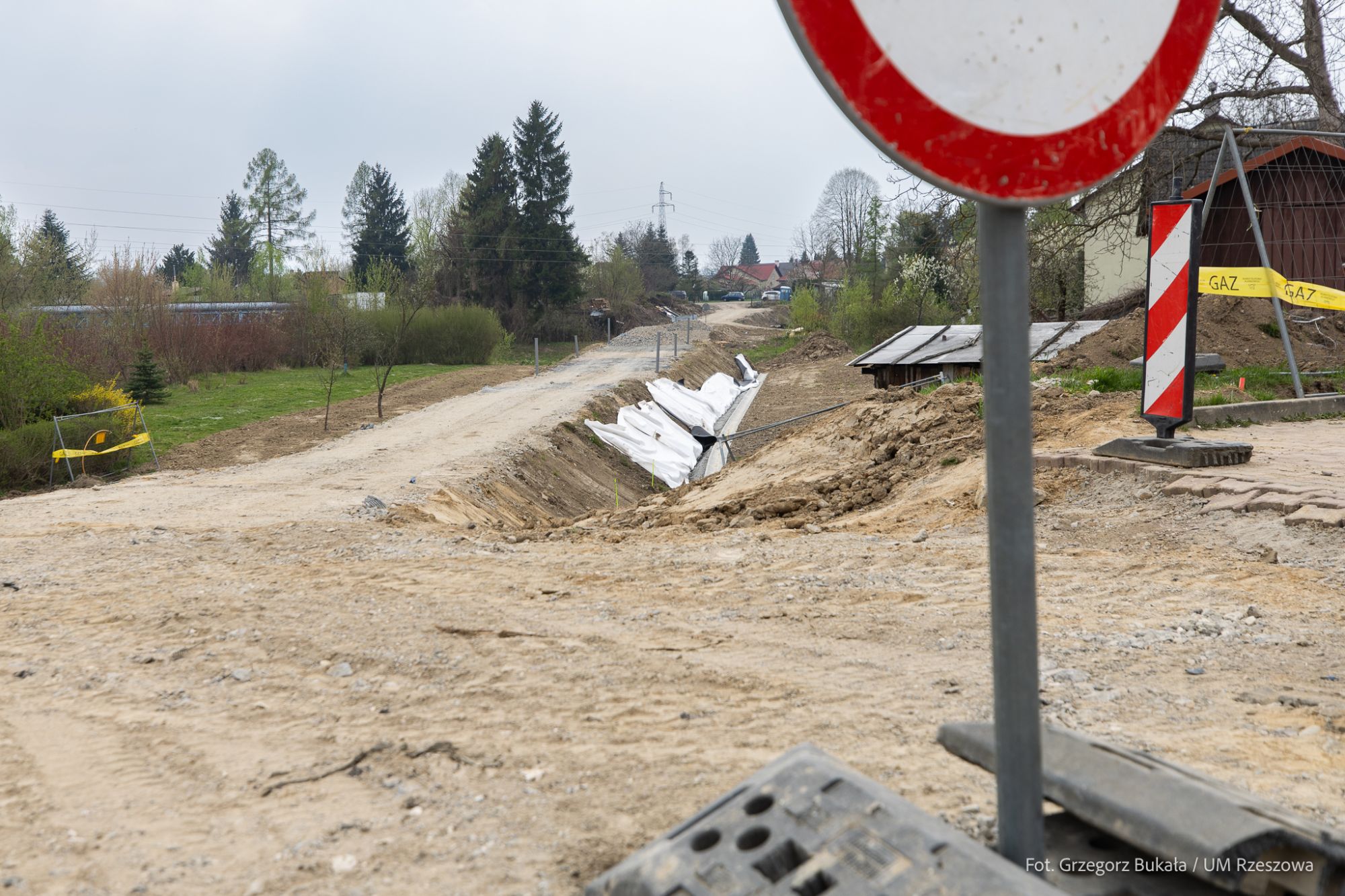 zdjęcie z terenu budowy przy rzece Strug w Rzeszowie, fot. Grzegorz Bukała, Urząd Miasta Rzeszowa