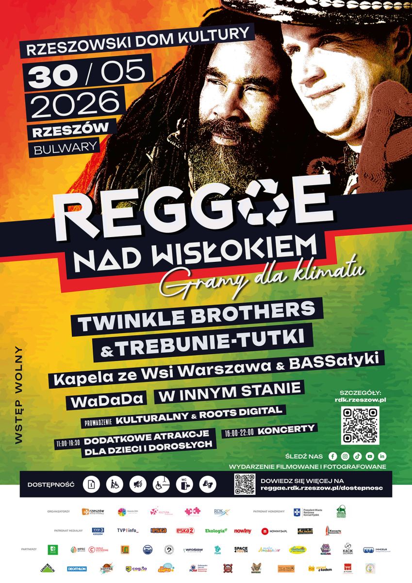 plakat promujący 11.Festiwal Reggae nad Wisłokiem - Gramy dla klimatu