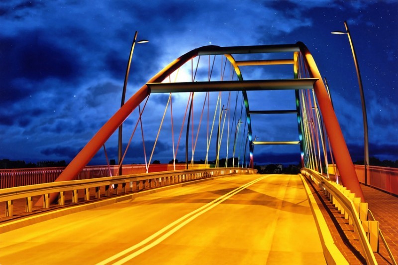 II nagroda - oświetlenie Mostu Narutowicza