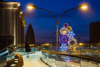 Oświetlenie świąteczne miasta, fot. Tadeusz Poźniak