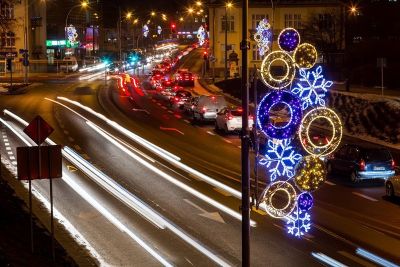 Oświetlenie świąteczne miasta, fot. Tadeusz Poźniak
