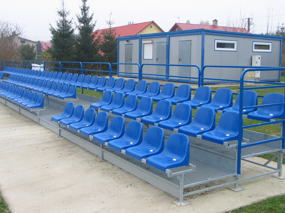 Trybuna na stadionie KS Grunwald