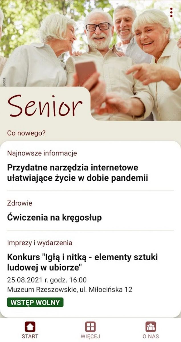 Aplikacja "Senior w Sieci"