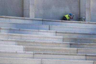 zdjęcie z terenu budowy Podkarpackiego Centrum Lekkoatletycznego w Rzeszowie, fot. Grzegorz Bukała, Urząd Miasta Rzeszowa