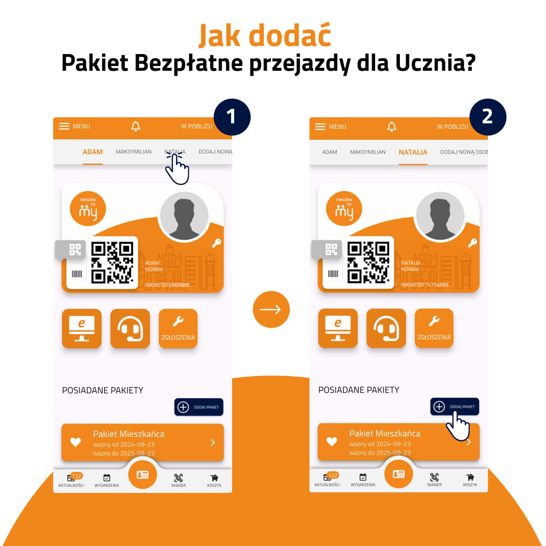 grafika z informacja aktywacji nowego pakietu w aplikacji - Rzesz&oacute;w To MY 2.0