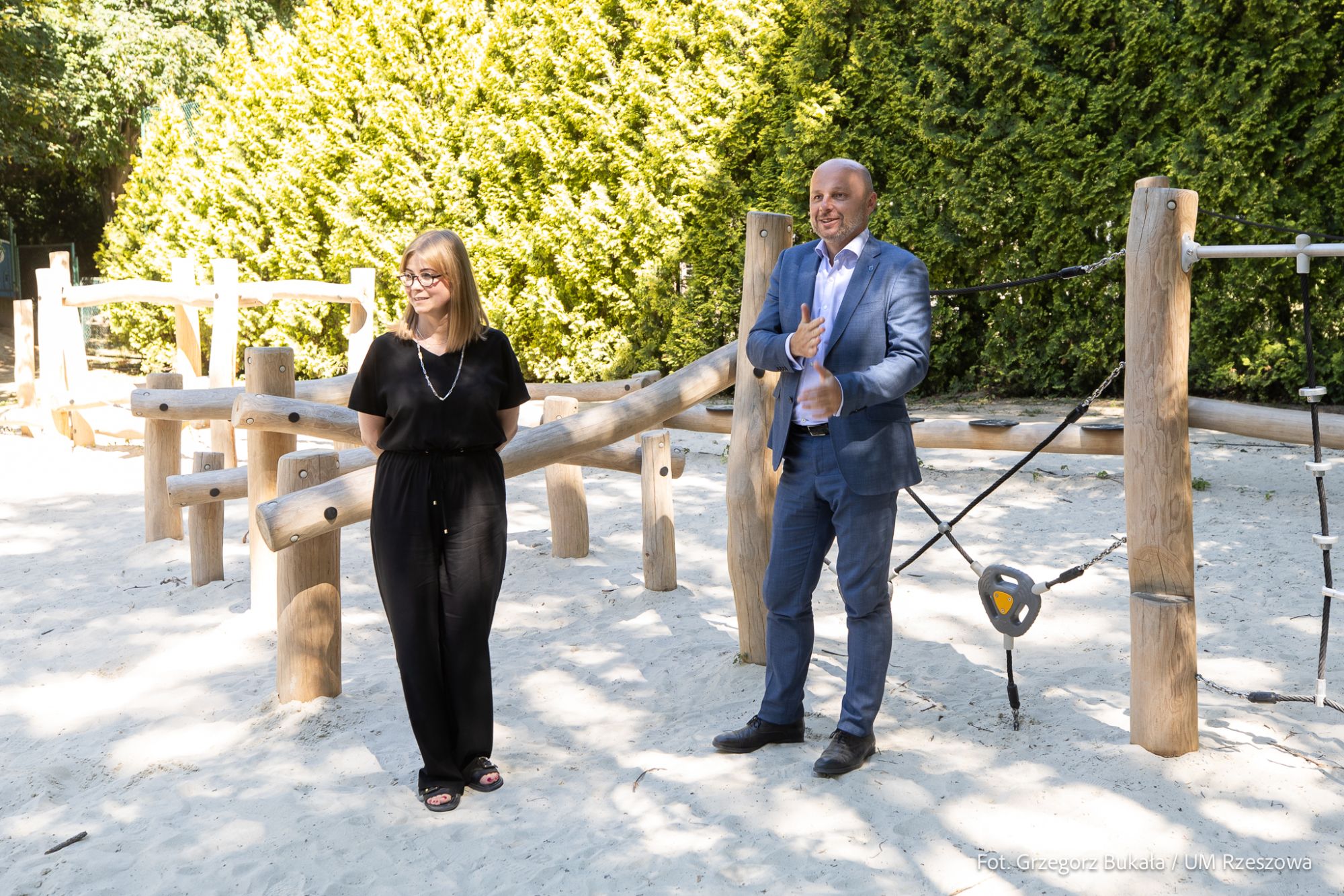 zdjęcie z nowego placu zabaw w rzeszowskim Parku Sybirak&oacute;w, fot. Grzegorz Bukała, Urząd Miasta Rzeszowa