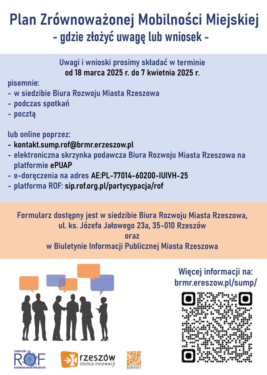 plakat  SUMP dla ROF