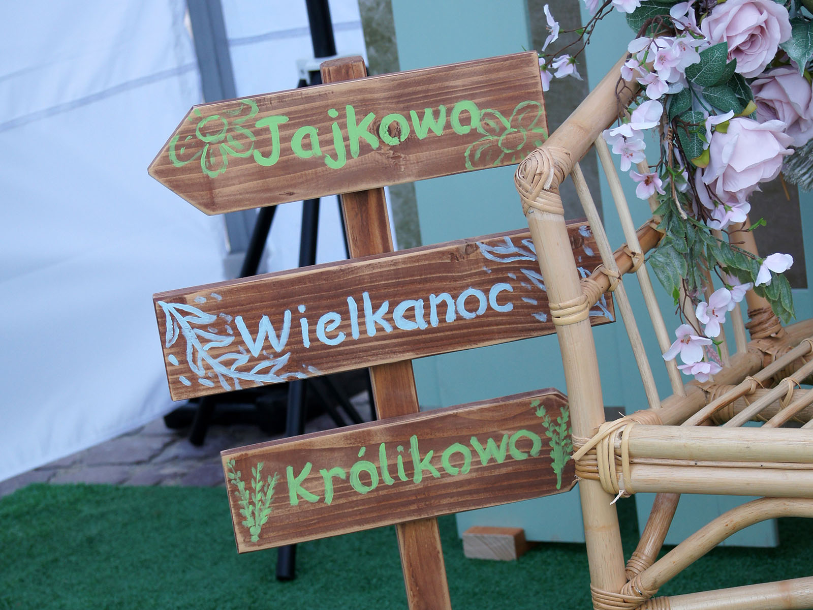 zdjęcie elementu dekoracyjnego z poprzedniej edycji jarmarku Wielkanocnego w Rzeszowie