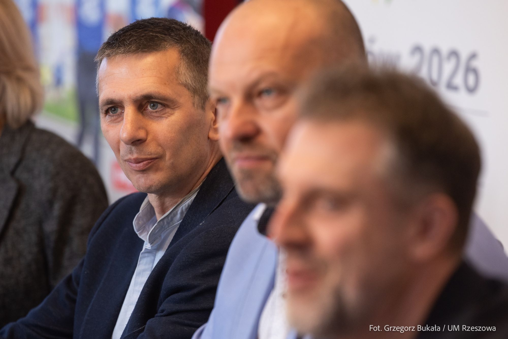 zdjęcie z konferencji prasowej dotyczącej 18. PKO P&oacute;łmaratonu Rzeszowskiego, fot. Grzegorz Bukała, Urząd Miasta Rzeszowa