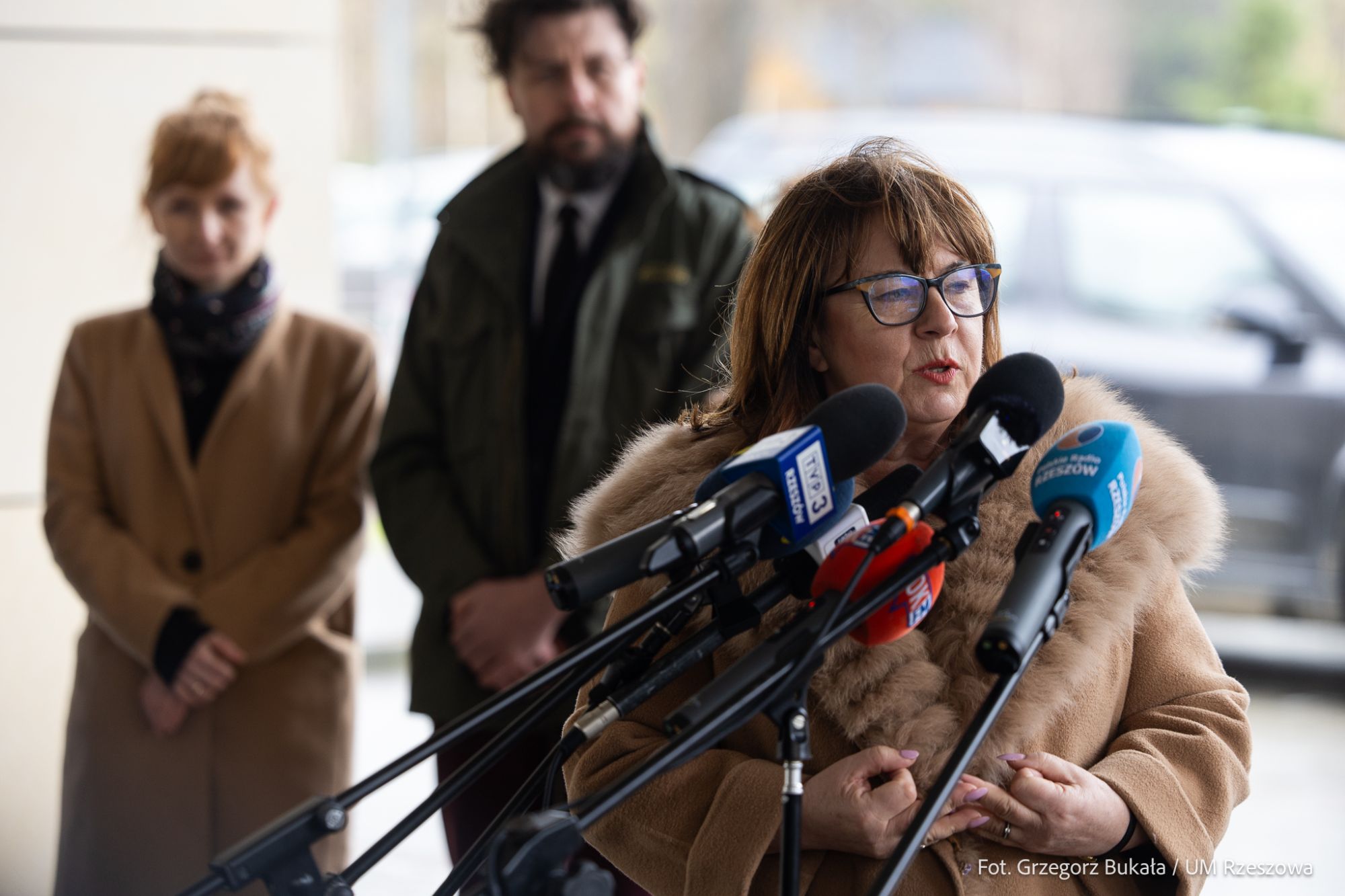 zdjęcie z konferencji prasowej dotyczącej projektu "Biblioteka NOWA", fot. Grzegorz Bukała, Urząd Miasta Rzeszowa
