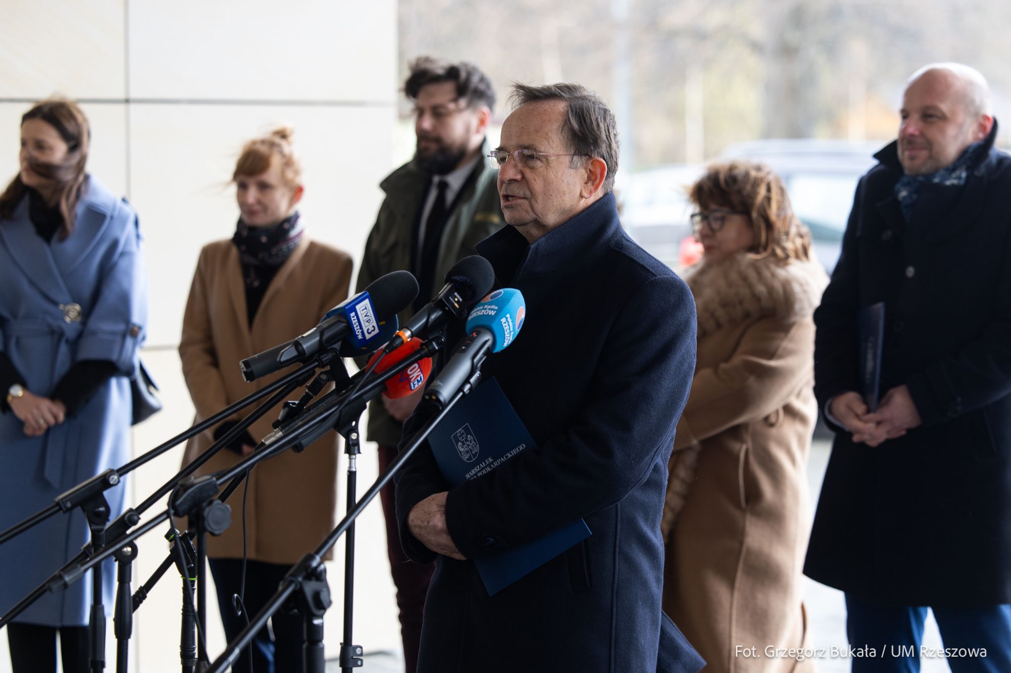 zdjęcie z konferencji prasowej dotyczącej projektu "Biblioteka NOWA", fot. Grzegorz Bukała, Urząd Miasta Rzeszowa