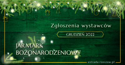 Grafika promująca wydarzenie pn. Jarmark Bożonarodzeniowy 2022