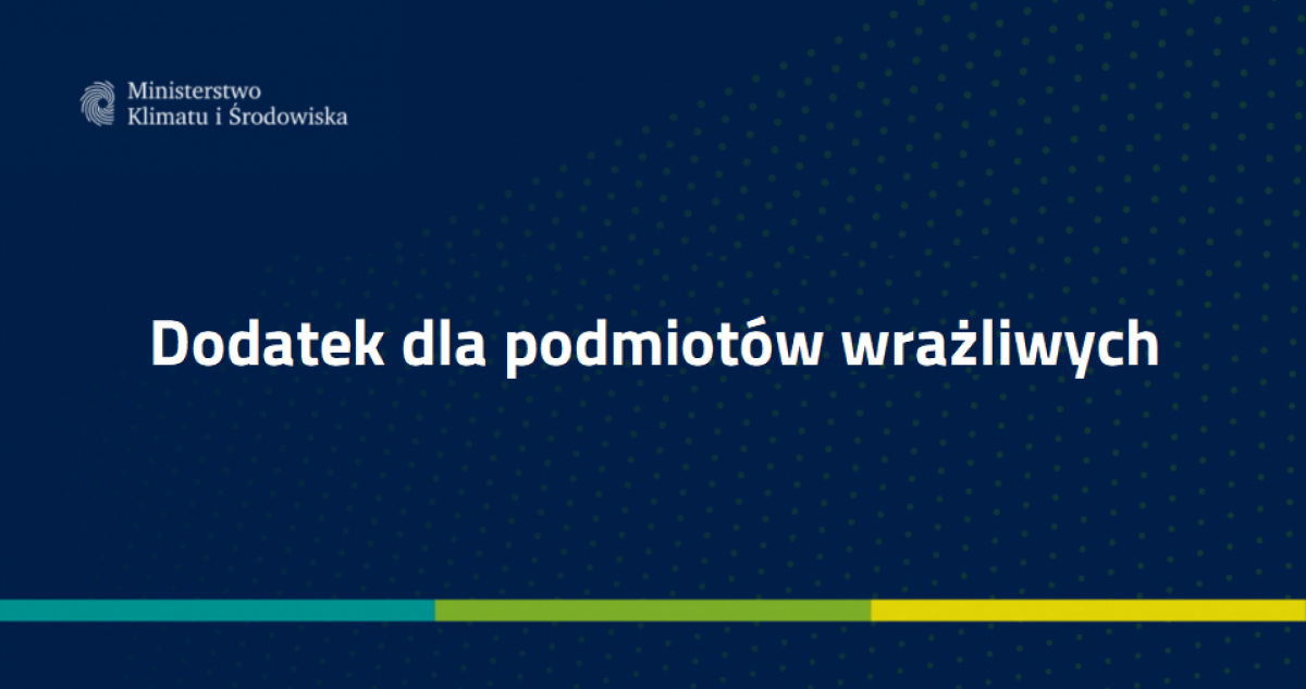 Zdjecie do artykułu Dodatek dla podmiotów wrażliwych