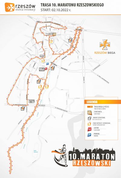 10. Maraton Rzeszowski 2022: trasa biegu