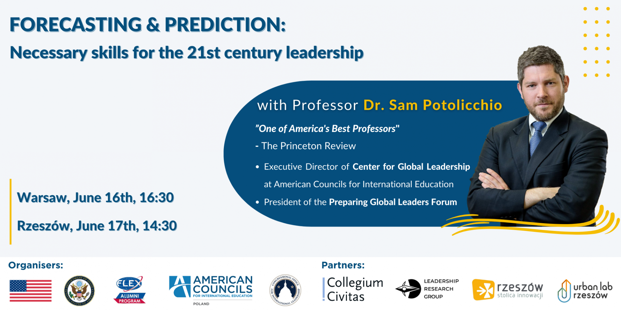 Zdjecie do artykułu Zaproszenie na wykład Dr. Sama Potolicchio – czerwiec 2023 