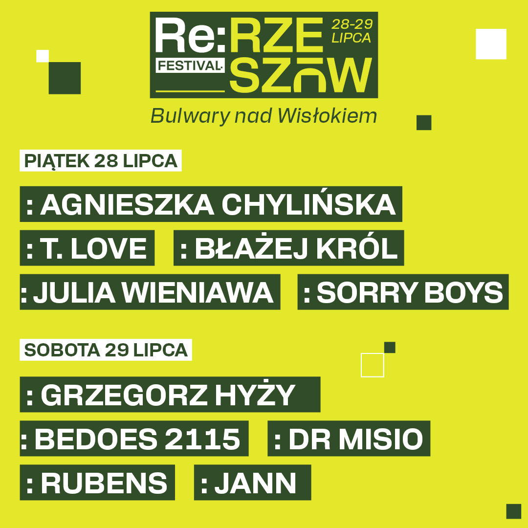 RE: RZESZ&Oacute;W FESTIVAL - line-up wydarzenia