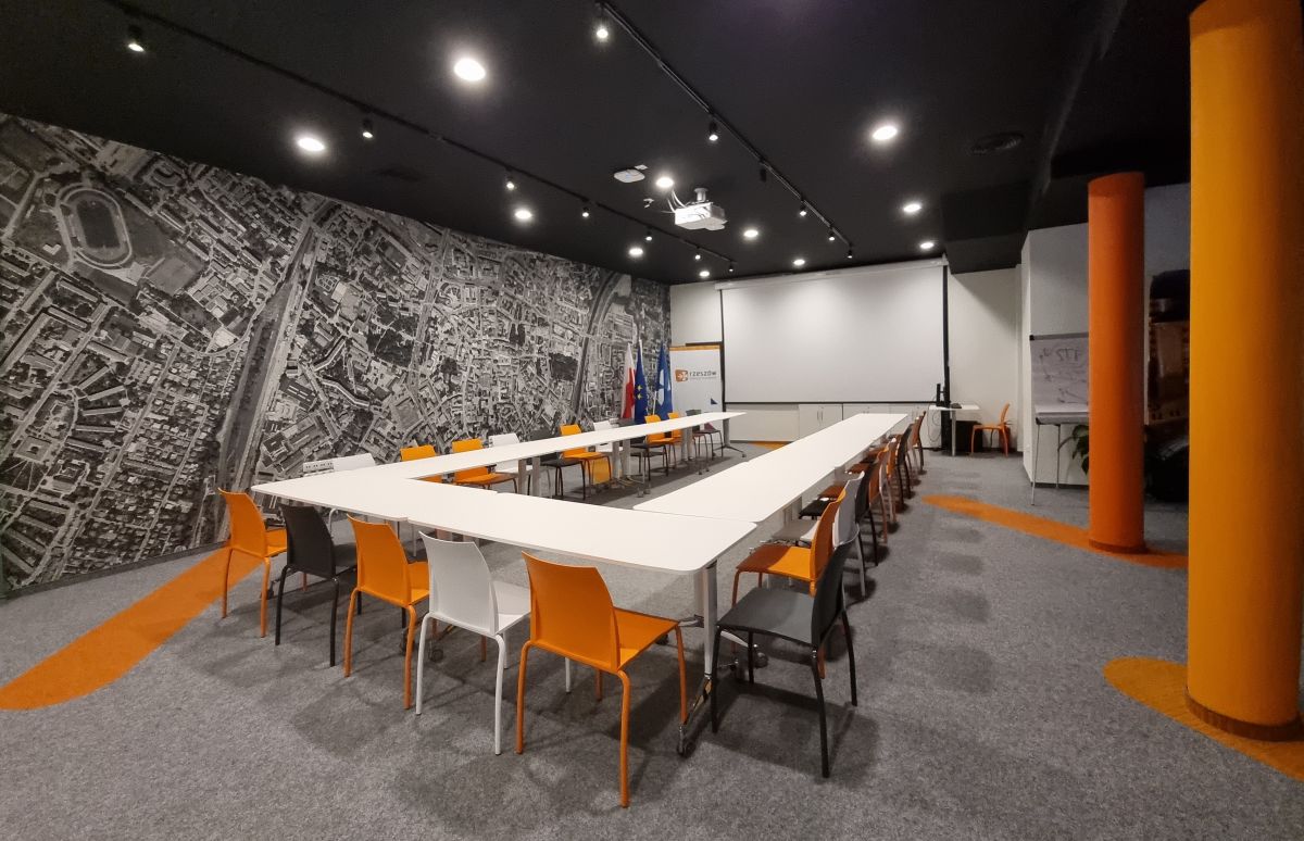 Grafika przedstawiająca Centrum Innowacji Miejskich - Urban Lab