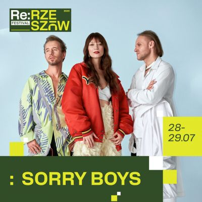 Grafika promująca Re Festival w Rzeszowie - zesp&oacute;ł Sorry Boys