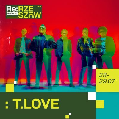 Grafika promująca Re Festival w Rzeszowie - zesp&oacute;ł T.Love