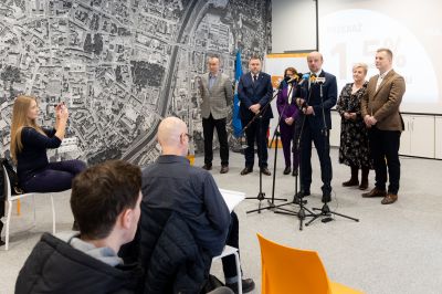 Konferencja prasowa dotycząca 1,5% podatku dla organizacji pożytku publicznego. Fot. Grzegorz Bukała / Urząd Miasta Rzeszowa