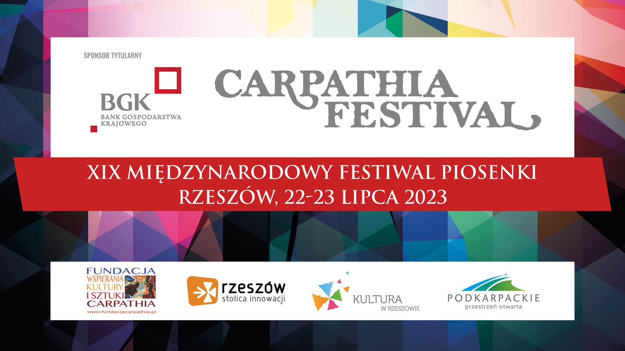 Grafika Międzynarodowego Festiwalu Piosenki ?Carpathia Festival? w Rzeszowie