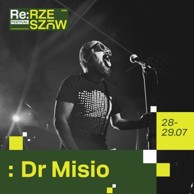 Grafika promująca RE Festival w Rzeszowie - artysta Dr Misio