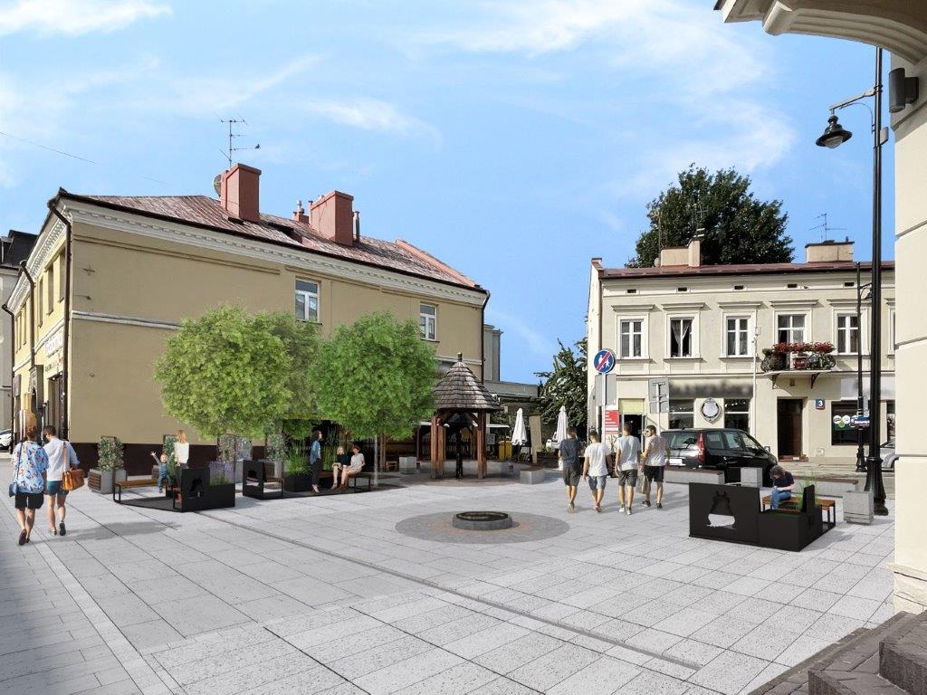 Wizualizacja - widok na Plac Bernardyński